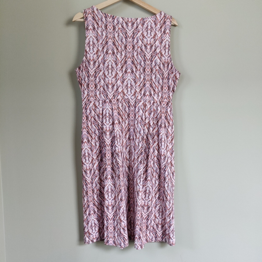 Eddie Bauer Women's Aster Crossover Dress Dusty Rose Large - Picture 7 of 9